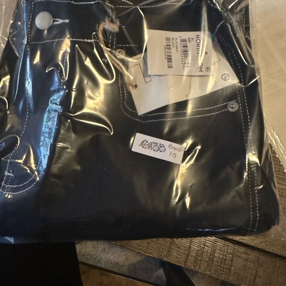 Nordstrom PTCL Carpenter Pants Women XL Relaxed Fit Hammer Loop Cotton Black NWT - Picture 7 of 7